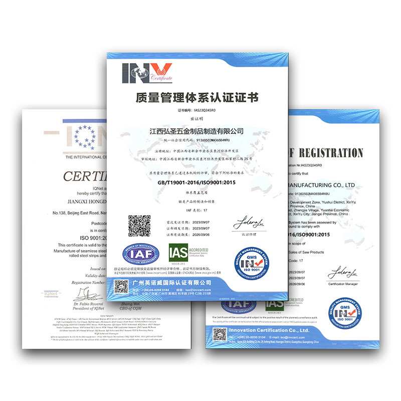 ISO 9001 Certifications